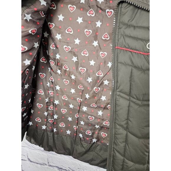 O'Neill Women's Quilted Vest‎ Jacket Size Small Brown Red Embellishment - Picture 4 of 8